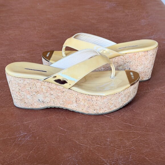 Jimmy Choo Pathos Patent Leather Wedges 36.5 - Picture 3 of 15